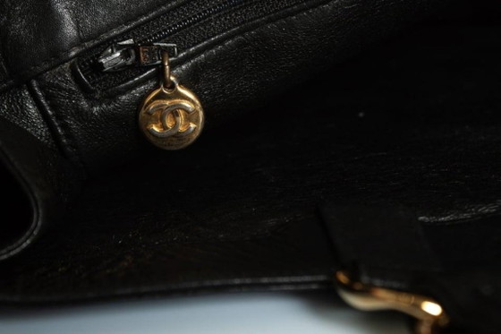 Image 1 of Chanel, Grand shopper in black lambskin leather