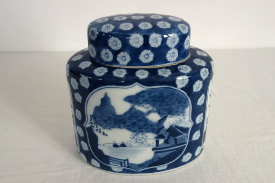 Image 1 of Gran caja de té de inspiración asiática de los años 60