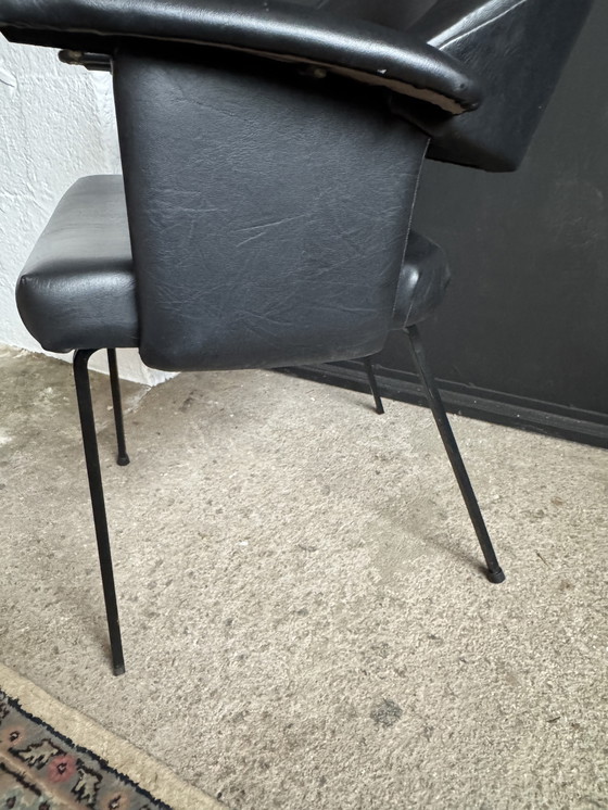 Image 1 of Black armchair from the 1950s