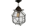 Amsterdam school - lantern lamp - faceted glass - copper - 1920's