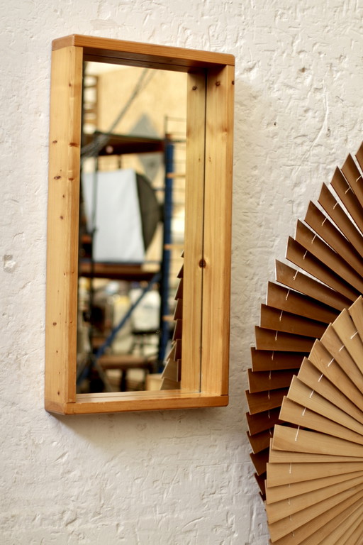 Specchio di pino – spiegels, Glass, Wood