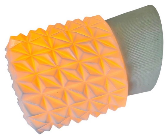 Image 1 of Applique murale vintage en porcelaine blanche, années 1970