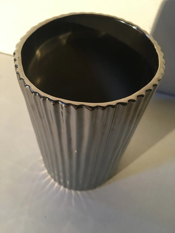 Vaso in vetro cromato – Vasi, Cristallo, Cromo, Vintage (photo 3 of 6)