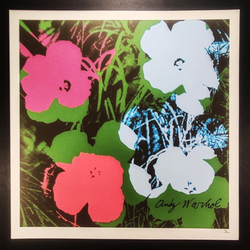 Andy Warhol "Flowers" Limited Edition Lithografie uit de jaren 80 door CMOA.