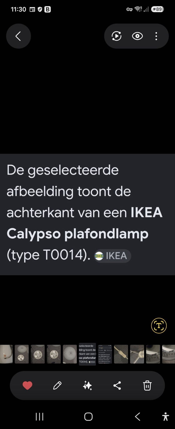Ikea Calypso Plafoniera, Plafoniere, Vetro, Bianco (foto 4 di 5)
