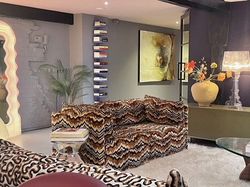 Einzigartiges Vintage-Sofa im „Missoni-Stil“, 2-Sitzer