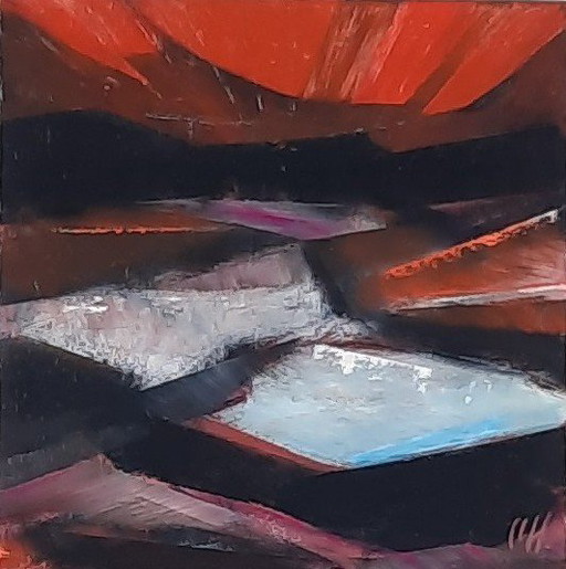 oil painting on linen 30x30x2.5cm