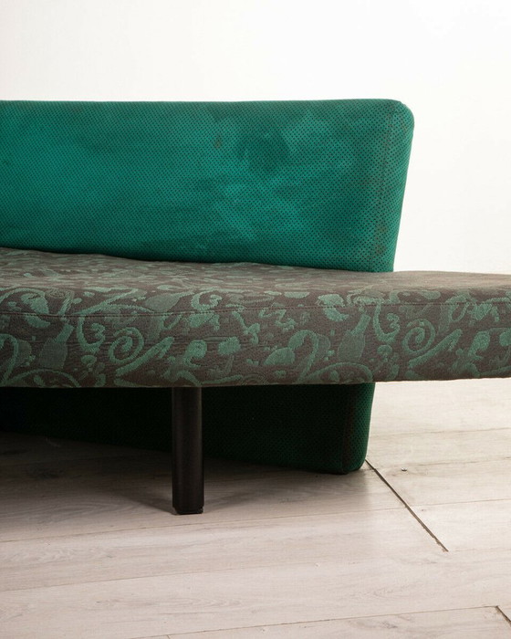 Image 1 of Sofa in groen fluweel van Maurizio Salvato voor Saporiti, 1980