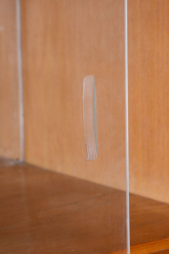 Restored Art Deco Display Cabinet, Oak and Glass, Czech, 1940s – Jitona, Metal (photo 10 of 15)