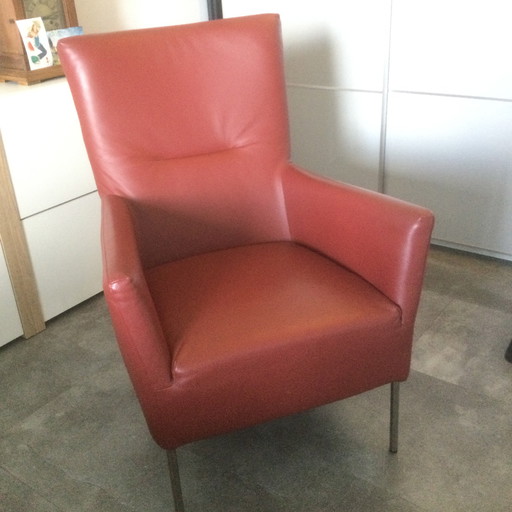 Designer Leather Men's Armchair