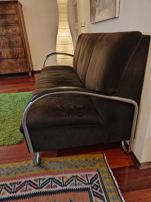 Gispen 3-Sitzer-Sofa schwarz Modell 444