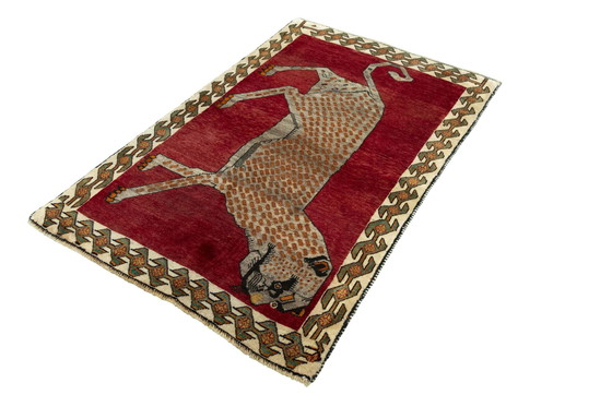 Image 1 of Handgeknüpfter Gabbeh - Nomaden-Teppich - 155 x 100 cm - Tiger