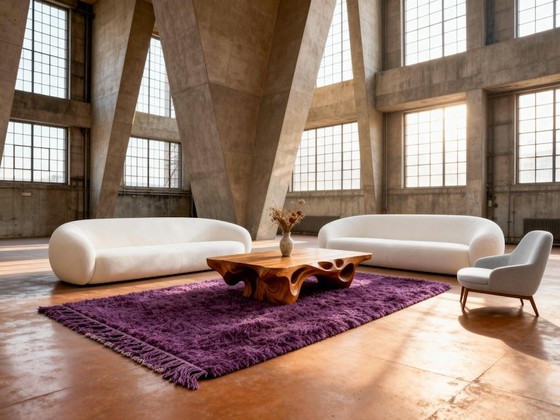 Image 1 of Berberkleed van natuurlijke wol, handgemaakt volgens traditionele methoden, 150/250 cm