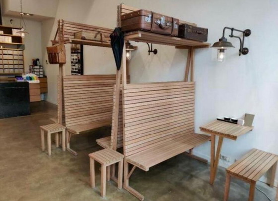 Image 1 of Eiken trein coupé (B) uit winkel