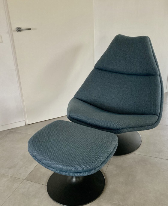 Image 1 of Artifort Fauteuil + Hocker, Type F510