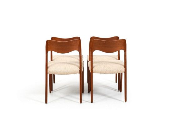 Image 1 of Conjunto de cuatro sillas de Niels Otto Møller, modelo n.º 71
