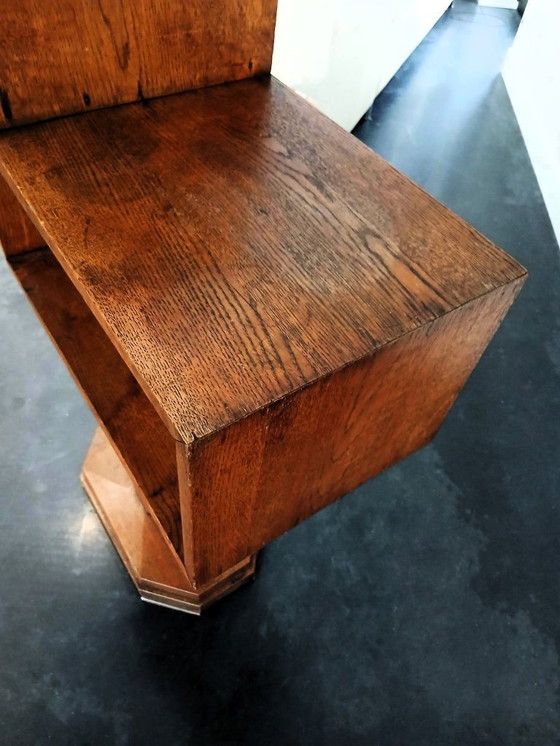 Image 1 of solid oak room divider Amsterdam School