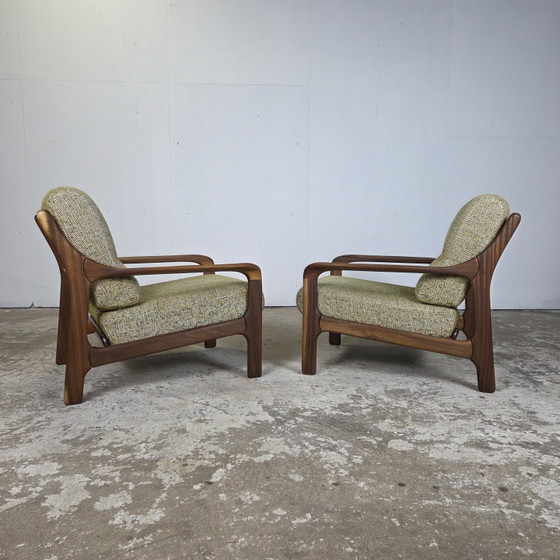 Image 1 of Vintage jaren 60 Deense relax fauteuils lounge stoelen , jaren 60 teak