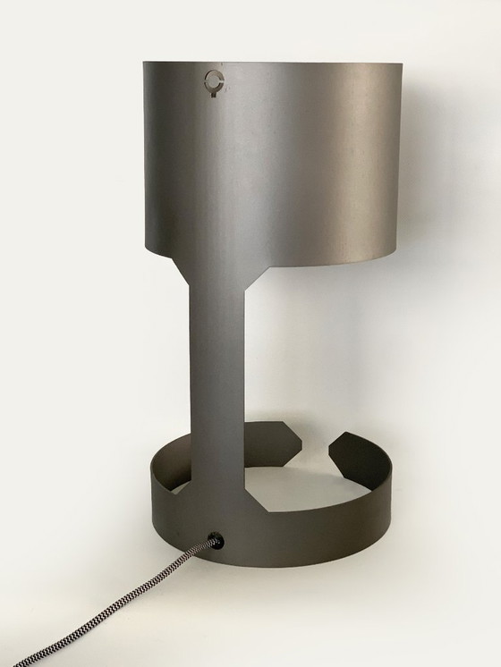 Image 1 of Lampada da tavolo in acciaio opaco - Waltz QAZQA
