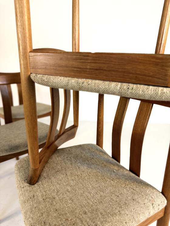 Image 1 of Ensemble de 6 chaises à repas vintage, Vamdrup Stolefabrik '70