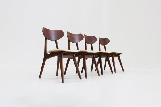 Image 1 of Set van 4 Vintage Mid Century eetkamer stoelen 1960s