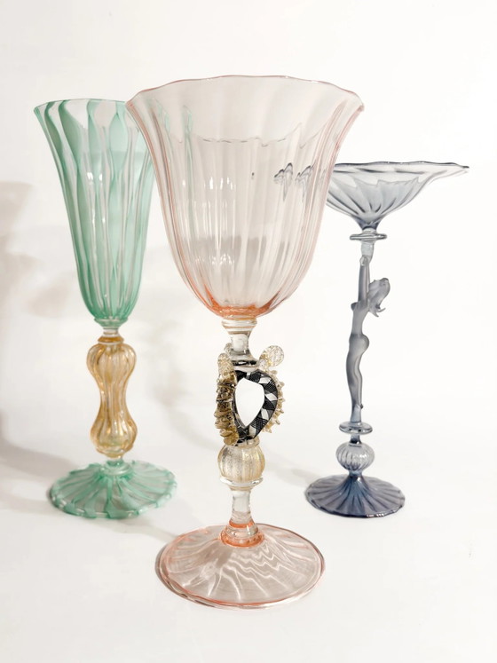 1970s La Murrina Pink and Gold Murano Glass – Decorative Objects (photo 12 of 12)