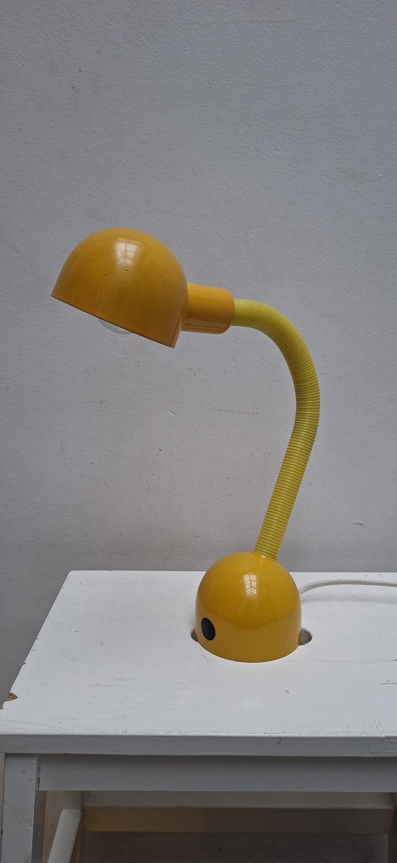 Image 1 of Vintage bureaulamp - Eyeball - Geel - Space age