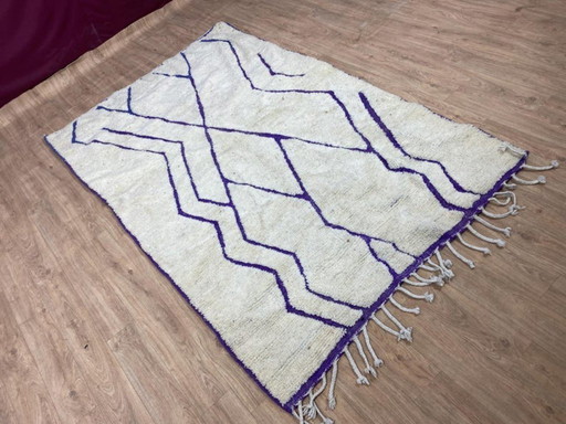 Tapis Beni Ouarain en laine authentisch 250cmx150cm