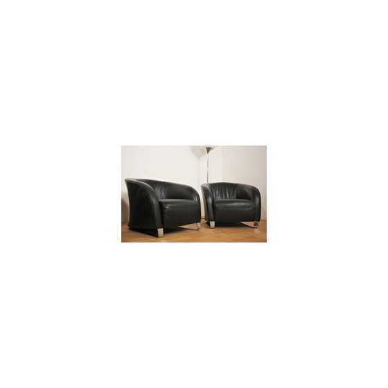 Image 1 of Set of 4 vintage Liz armchairs by Natuzzi, 2000s