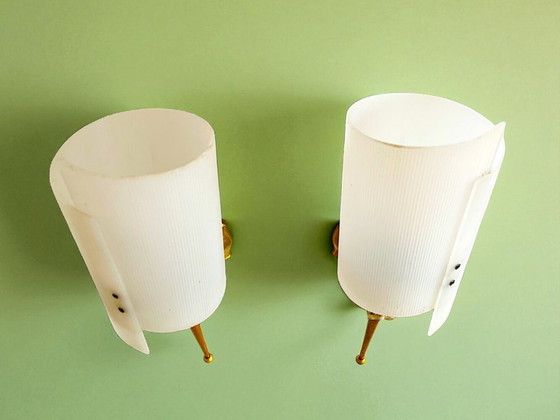 Image 1 of Coppia di applique da parete in stile Mid Century Modern