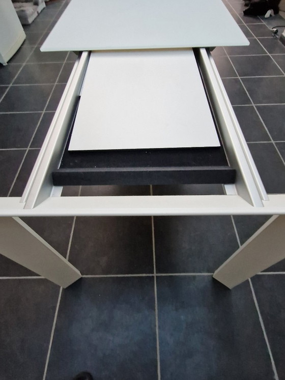 KRISTALIA Nori Design Table – Bartoli Design – Extra White Glass – Extendable – Dining tables, Aluminium (photo 4 of 5)