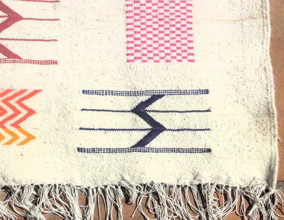 Tappeto Berbero in Lana Tessuto a Mano 252 × 153 cm | Autentico Hanbel Amazigh – Tappeti, Wool (photo 6 of 8)