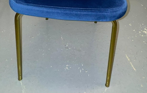 Image 1 of MADE.com - 4 dining chairs, velvet/gold