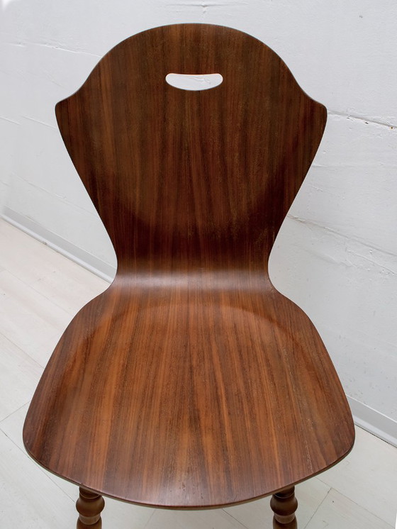Image 1 of Sillas de madera curvada italianas de mediados de siglo según Carlo Ratti, años 50