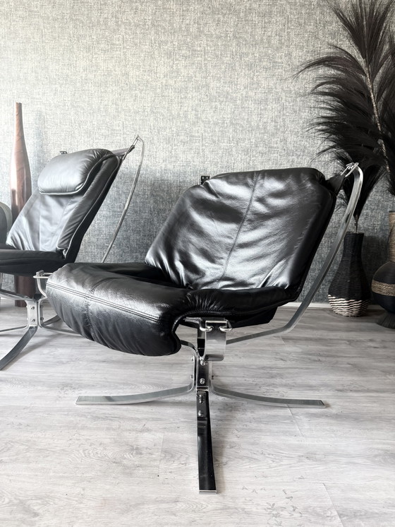 Image 1 of Suite Lounge Vintage Sigurd Resell « Falcon » pour Vatne Møbler (Norvège)