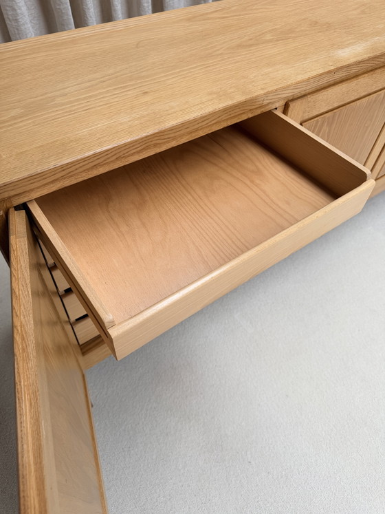 Credenza in rovere biondo, Jos De Mey, Van Den Berghe-Pauvers, Gand, Belgio, anni '70 – Credenze, Wood (photo 14 of 15)