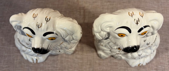 Beswick Staffordshire-spaniëls. Model 1378-3 (26 cm, Set van 2) – Decoratieve objecten, Ceramic (photo 4 of 14)