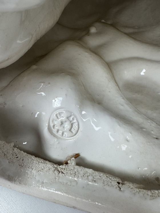 Image 1 of Leopardenfigur aus italienischem Porzellan - Fierce & Fabulous