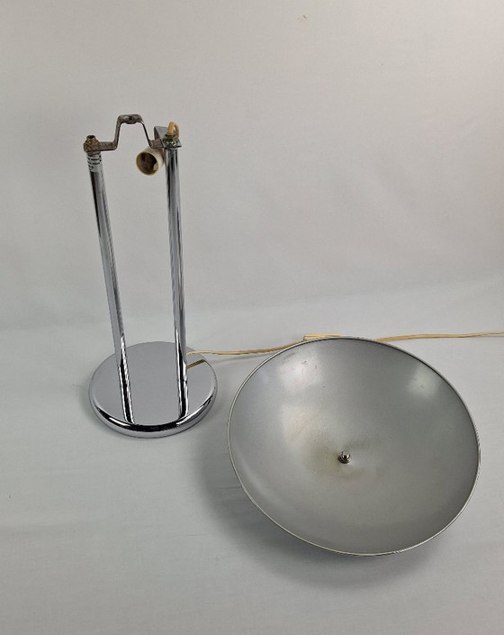 Image 1 of Robert Sonneman vintage chrome lamp