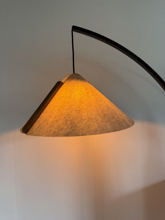 Image 1 of Vintage alder fishing rod lamp, Domus ‘80
