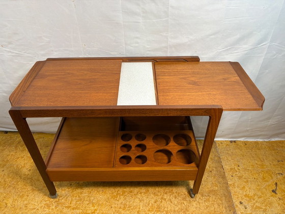 Prachtige Vintage Remploy Teak Uitschuifbare Serveerwagen | 1960 | Scandinavisch Design | Mid-Century Retro (photo 11 of 15)