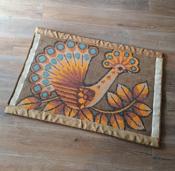 Image 1 of Grande arazzo da parete Smyrna annodato a mano.