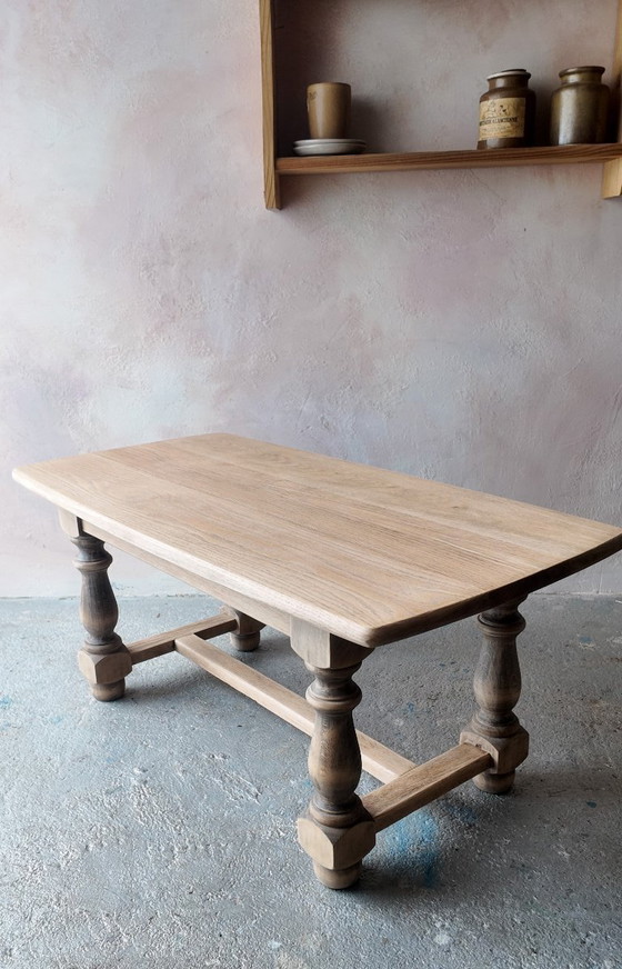 Antique solid oak farmhouse Coffee table – Wood (photo 12 of 16)