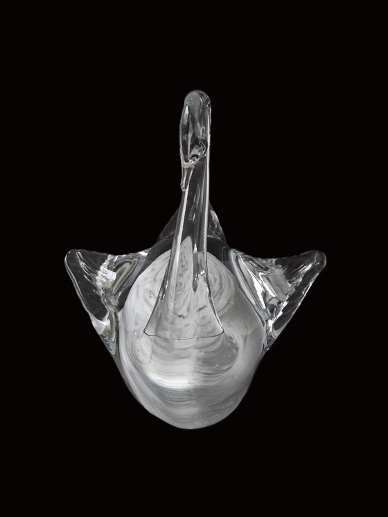 Image 1 of Hovmantorp (Svezia) - Cigno scultura in vetro