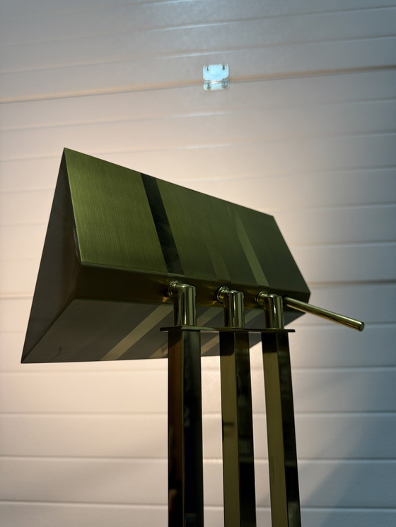 Image 1 of Lampada da terra Lustrerie Deknudt Hollywood Regency color oro