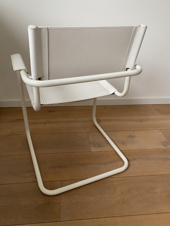 Image 1 of Fauteuil en cuir vintage - Style Mart Stam S34 - Design Bauhaus