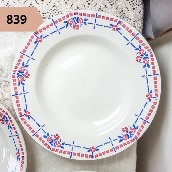 Piatto Fondo Individuale in Maiolica Floreale Vintage – Stoviglie, Retro (photo 2 of 19)