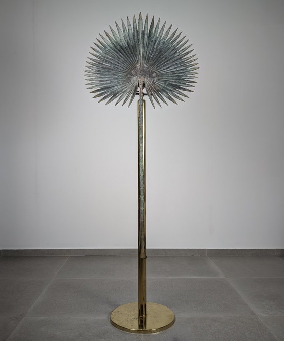 Lampadaire Valenti Fan Palm en Bronze et Laiton, années 1970 – Brass (photo 12 of 16)