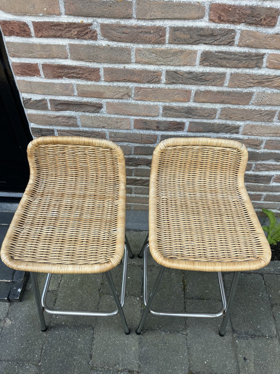 Image 1 of Krukken Rohe Noordwolde Diek van Sliedregt barkruk Rotan 