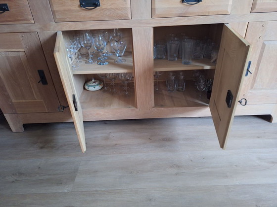 massie credenza in rovere chiaro, Credenze, Metallo, Legno, Nero (foto 3 di 6)